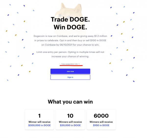 Держатель Dogecoin подал против Coinbase иск на $5 млн